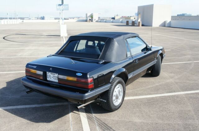 1985 Black Ford Mustang Convertible