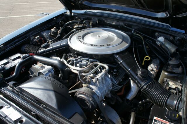 1985 Black Ford Mustang Convertible