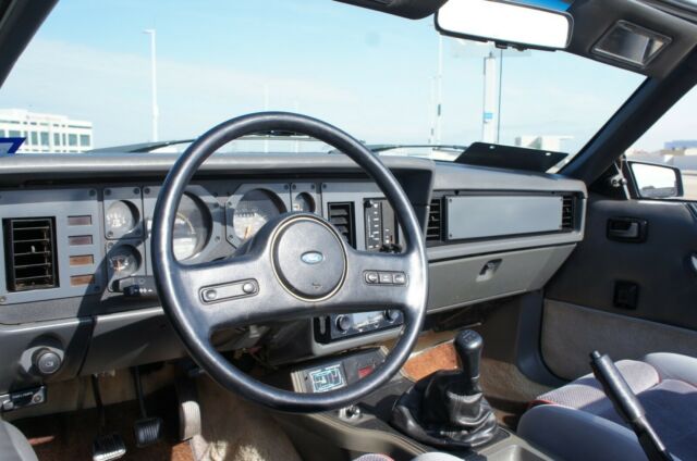 1985 Black Ford Mustang Convertible