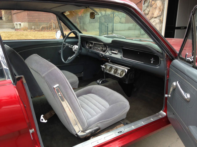 1965 Cherry Candy-Color Red Ford Mustang Coupe