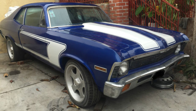 1971 Blue Chevrolet Nova Coupe