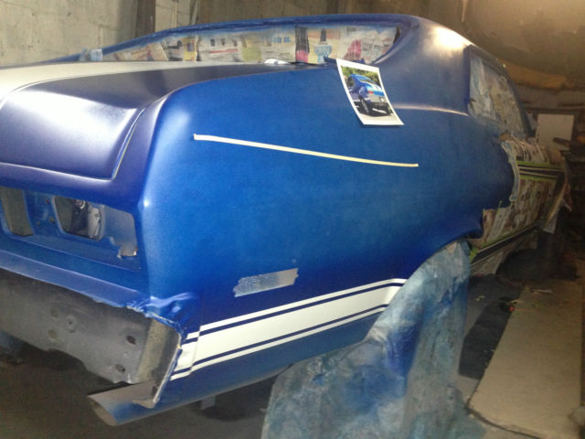 1971 Blue Chevrolet Nova Coupe