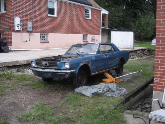 1966 Blue Ford Mustang Coupe