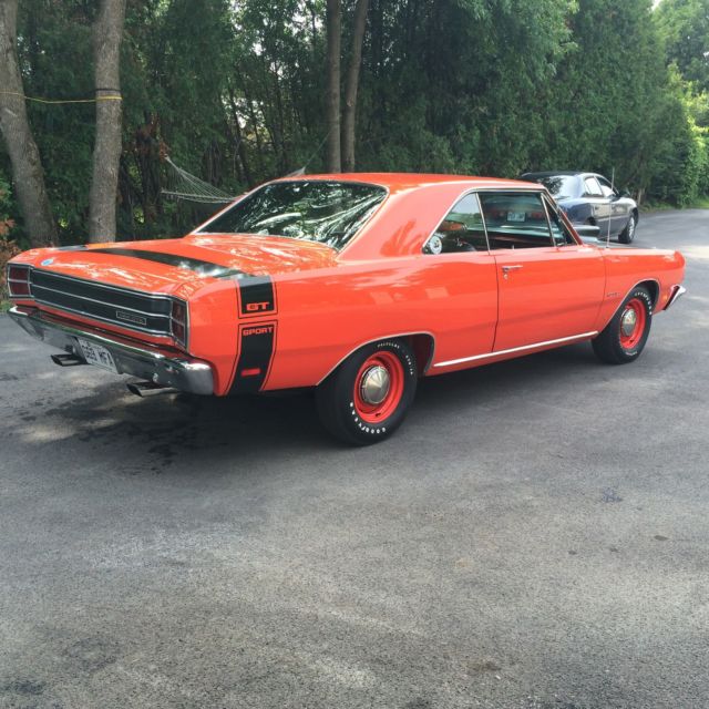 1969 Orange hemi v2  Dodge Dart Coupe