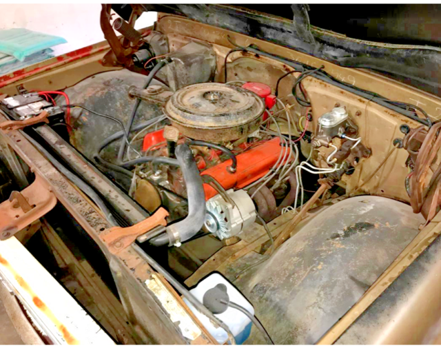 1968 Gold and white Chevrolet C-10