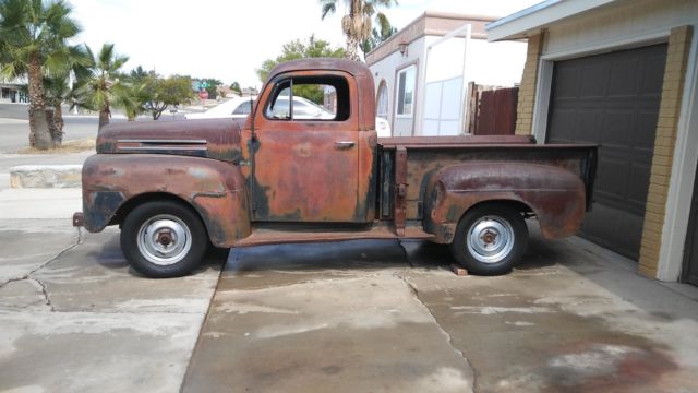 1949 PATINA BLACK Ford F-100 Standard Cab Pickup