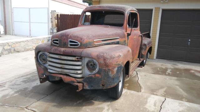 1949 PATINA BLACK Ford F-100 Standard Cab Pickup