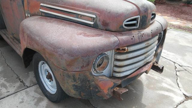 1949 PATINA BLACK Ford F-100 Standard Cab Pickup