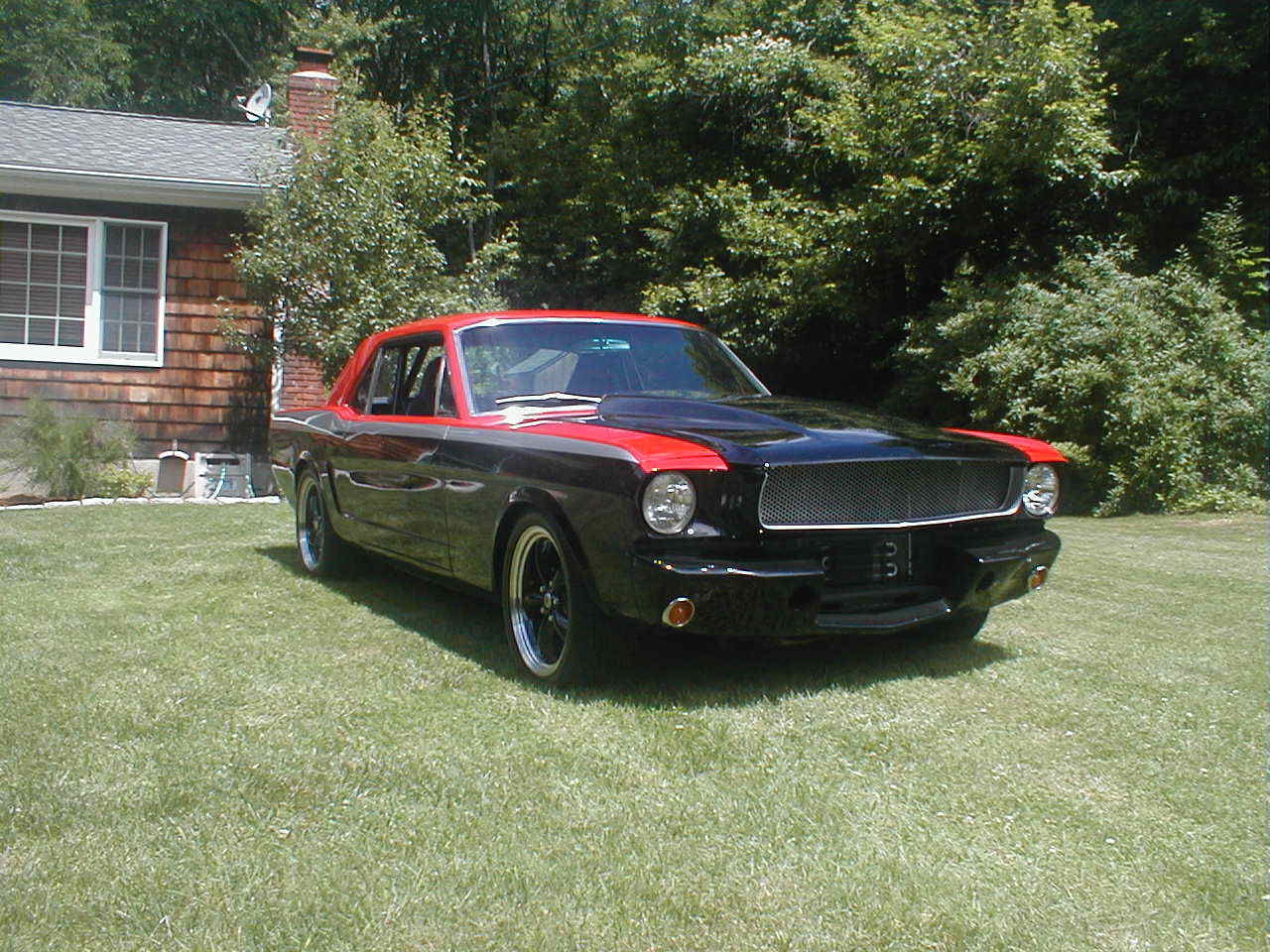 1966 Black/Red Ford Mustang Coupe