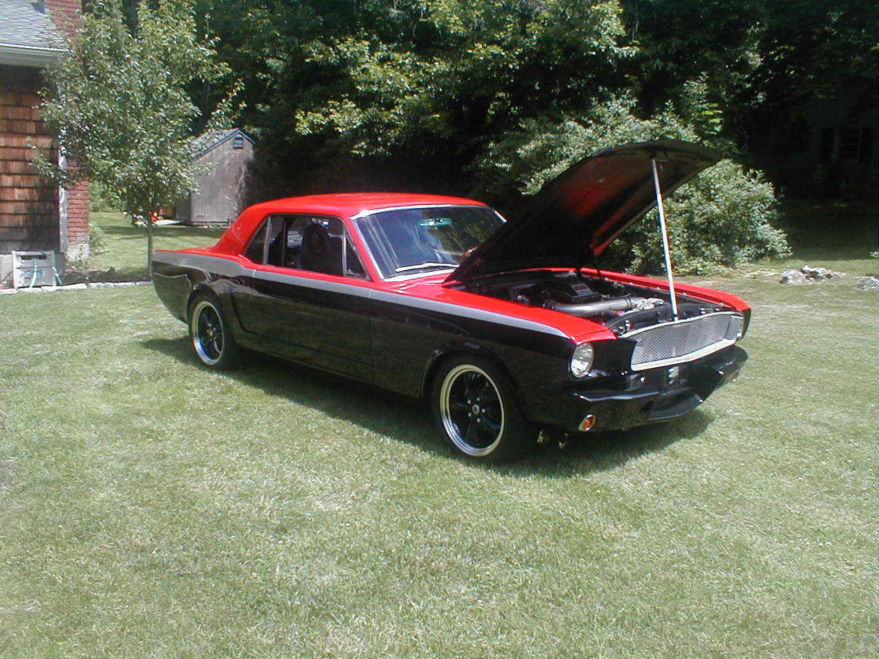 1966 Black/Red Ford Mustang Coupe
