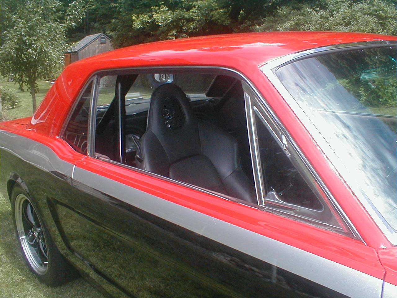 1966 Black/Red Ford Mustang Coupe