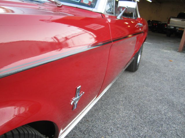 1968 Red Ford Mustang Convertible