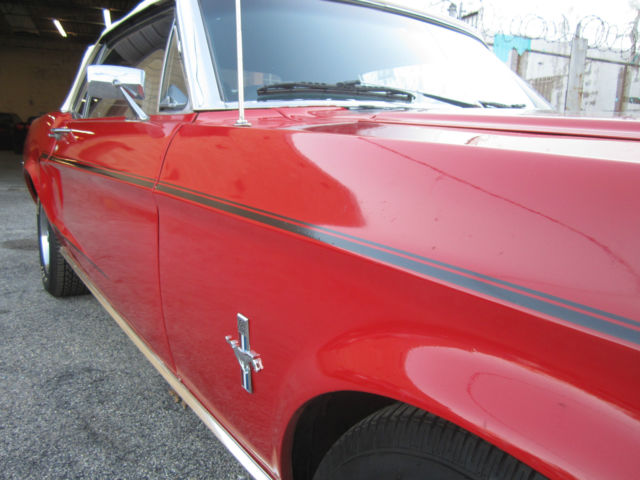 1968 Red Ford Mustang Convertible