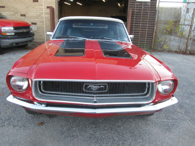 1968 Red Ford Mustang Convertible