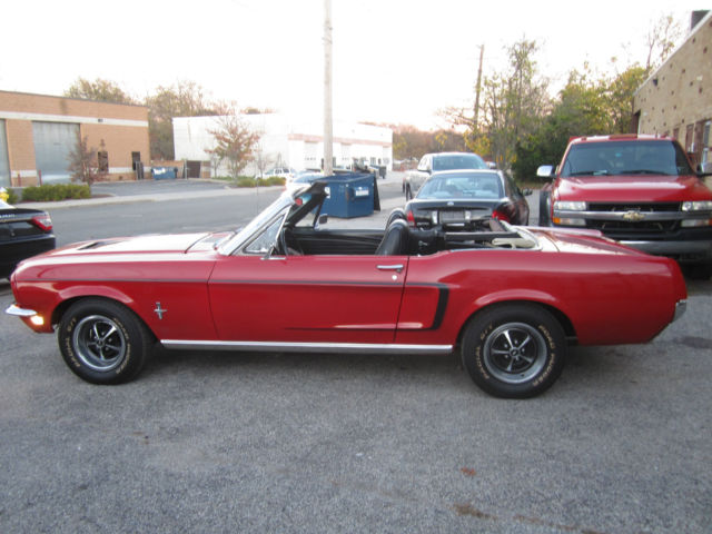 1968 Red Ford Mustang Convertible