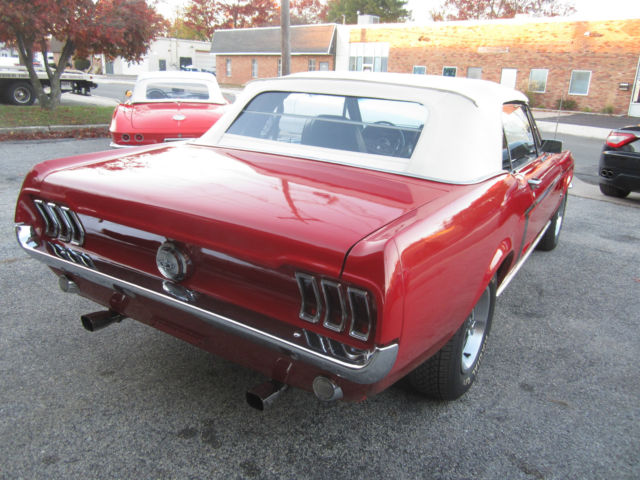 1968 Red Ford Mustang Convertible