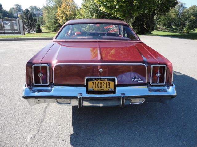 1975 Marooon Chrysler Cordoba Coupe