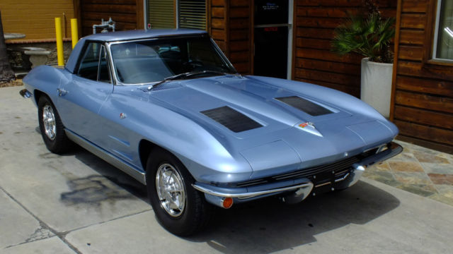 1963 RARE SILVER BLUE Chevrolet Corvette Convertible
