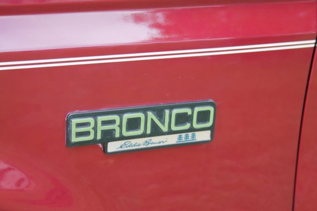 1993 Burgundy Ford Bronco