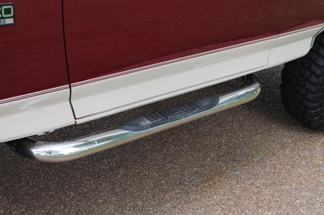 1993 Burgundy Ford Bronco