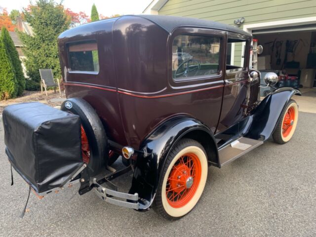 1930 Brown And Black two tone Ford Model A 2 door Sedan