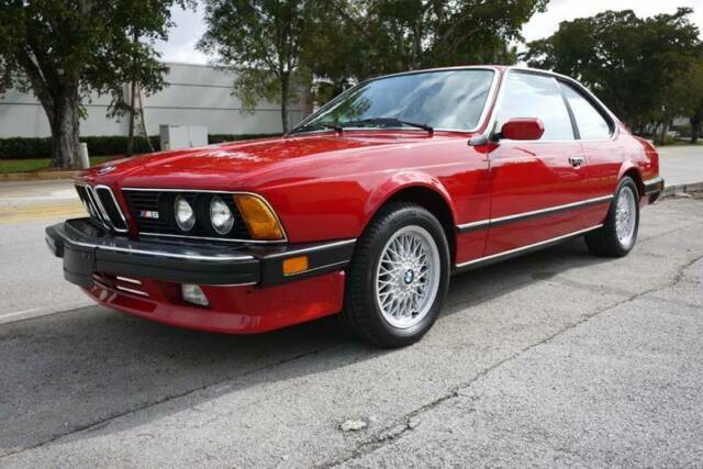 1987 Red BMW M6 Coupe