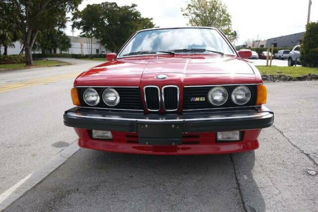 1987 Red BMW M6 Coupe