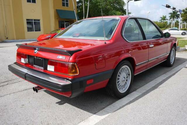 1987 Red BMW M6 Coupe