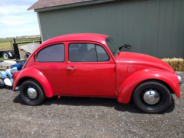 1971 Red Volkswagen Beetle - Classic Coupe