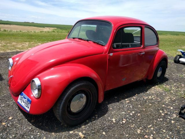 1971 Red Volkswagen Beetle - Classic Coupe
