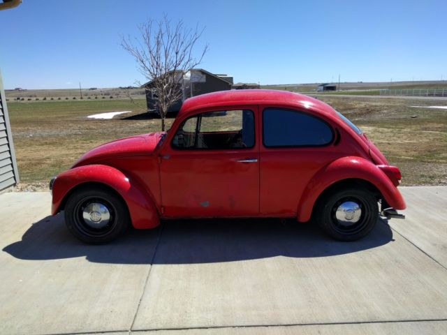1971 Red Volkswagen Beetle - Classic Coupe