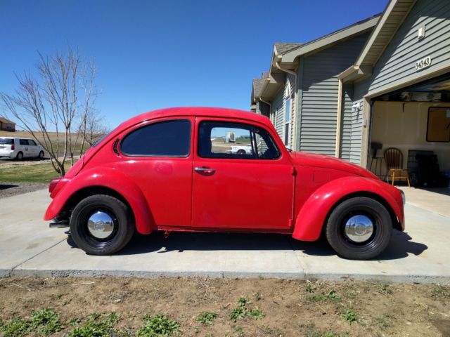1971 Red Volkswagen Beetle - Classic Coupe