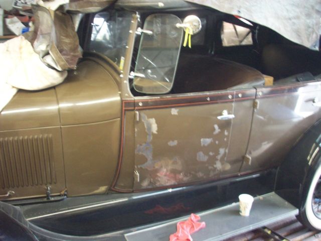 1929 Brown Ford Model A Convertible