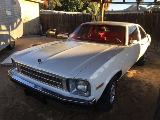 1976 White Chevrolet Nova Hatchback