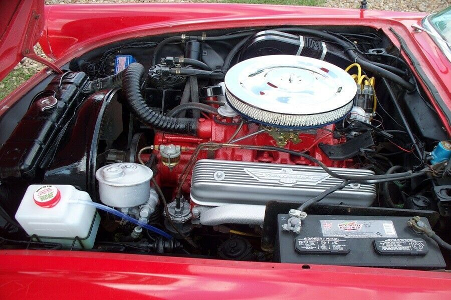 1957 Red Ford Thunderbird Convertible