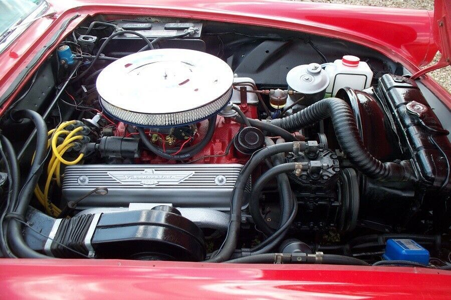 1957 Red Ford Thunderbird Convertible