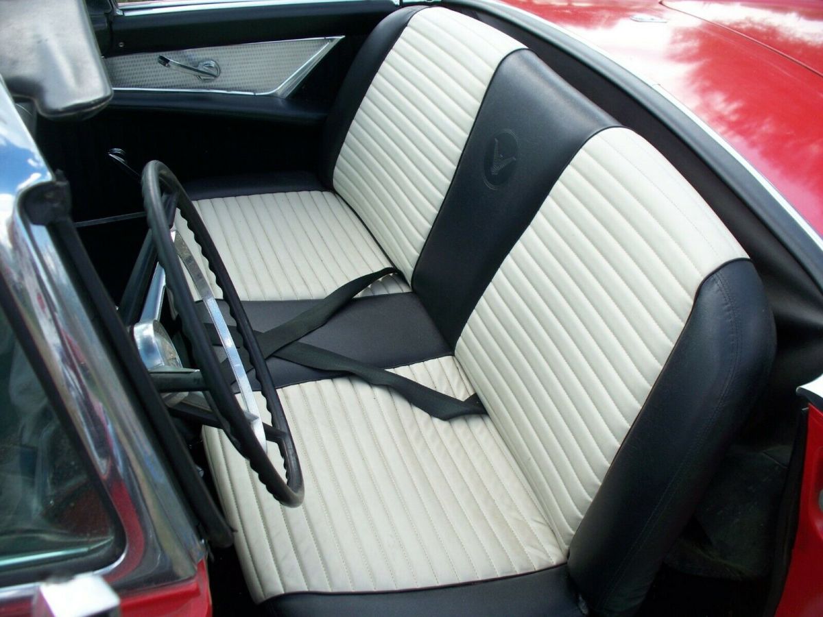 1957 Red Ford Thunderbird Convertible