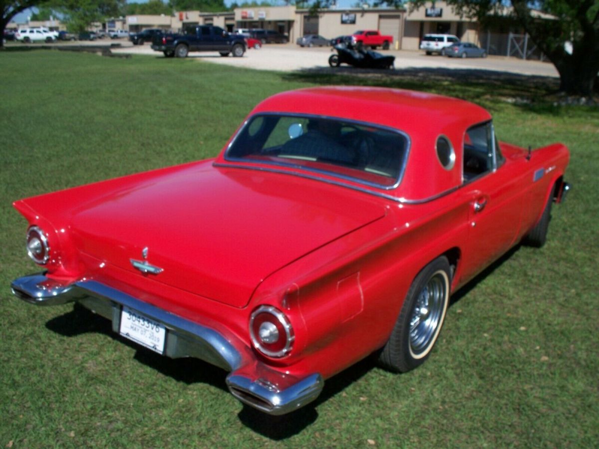 1957 Red Ford Thunderbird Convertible
