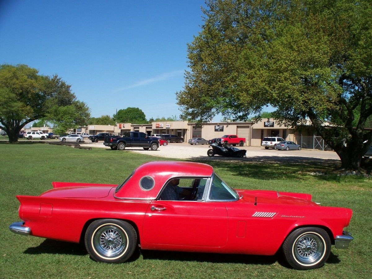 1957 Red Ford Thunderbird Convertible
