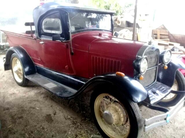 1929 Burgundy Ford Model A Convertible PICK UP