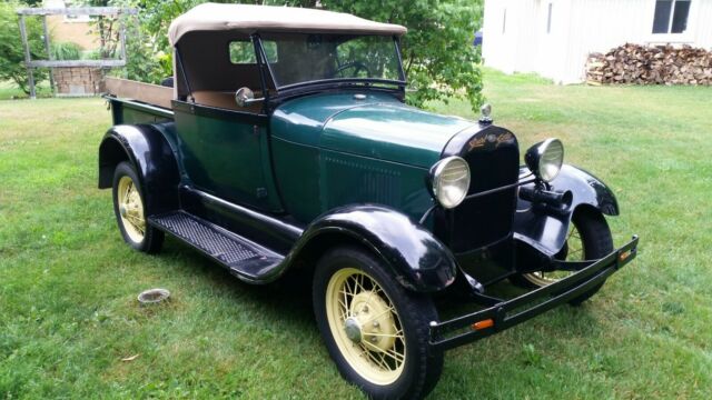1930 Green Ford Model A Convertible