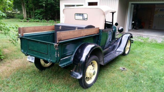 1930 Green Ford Model A Convertible