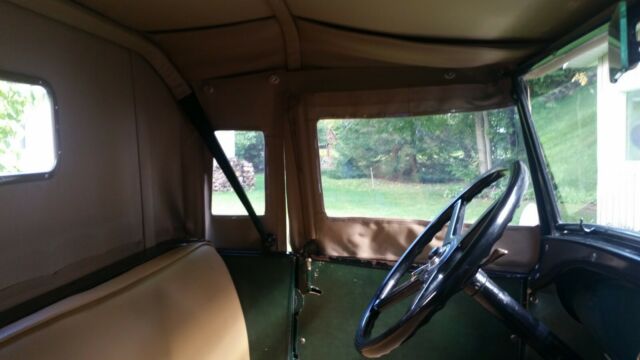 1930 Green Ford Model A Convertible