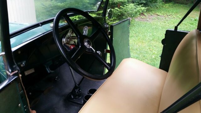 1930 Green Ford Model A Convertible