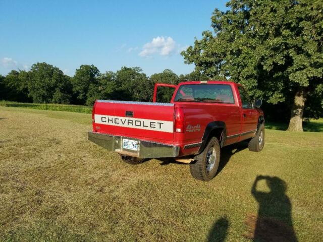 1993 Red Chevrolet C/K Pickup 2500 Standard Cab Pickup
