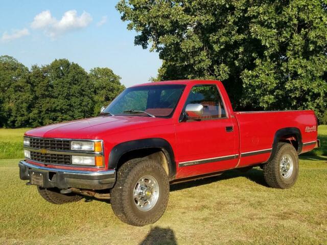 1993 Red Chevrolet C/K Pickup 2500 Standard Cab Pickup