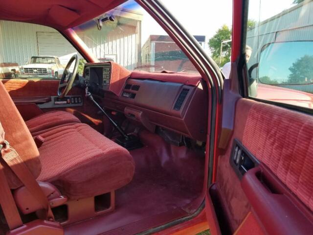 1993 Red Chevrolet C/K Pickup 2500 Standard Cab Pickup
