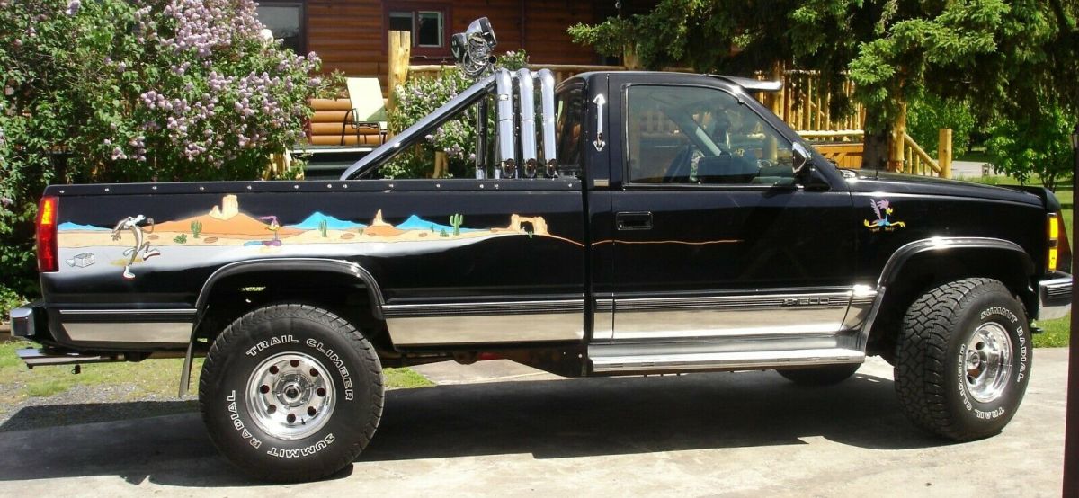 1993 Black Chevrolet Silverado 1500 Standard Cab Pickup