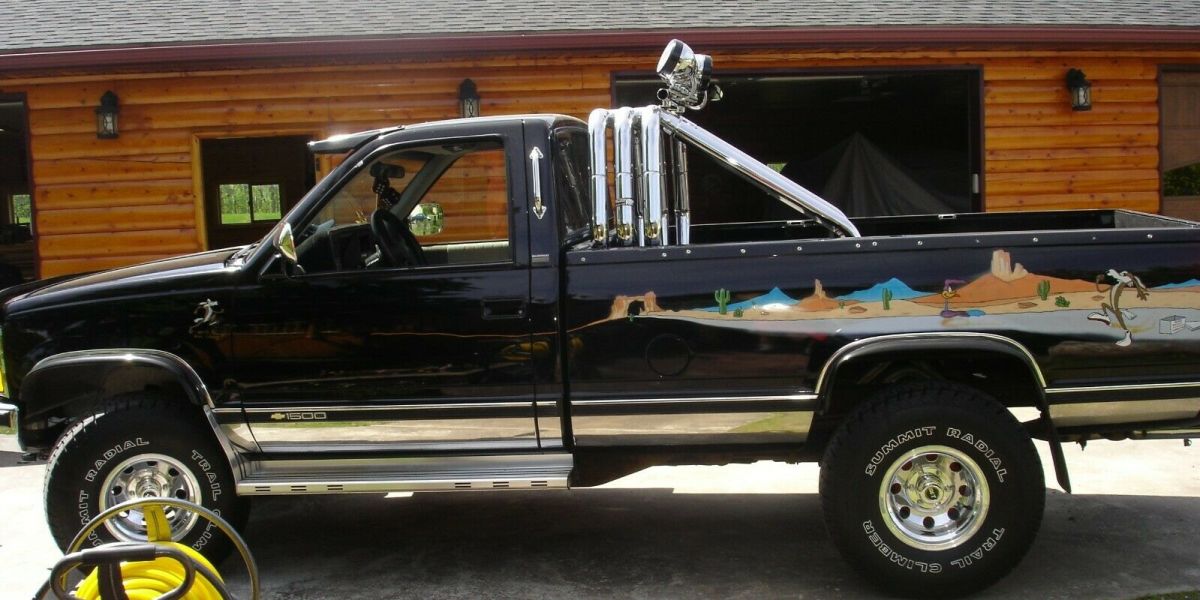 1993 Black Chevrolet Silverado 1500 Standard Cab Pickup