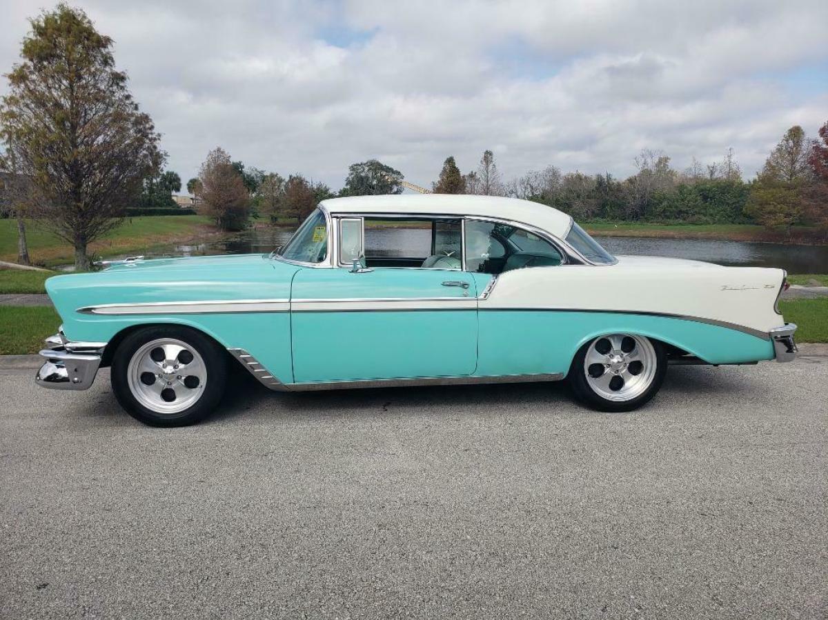 1956 Green Chevrolet Bel Air/150/210 2d